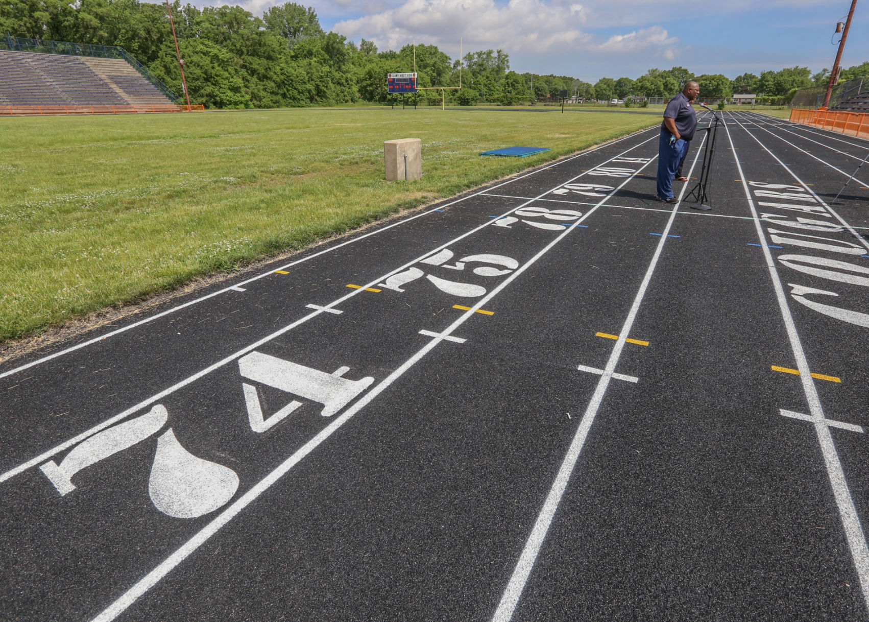 West Side dedicates renovated track